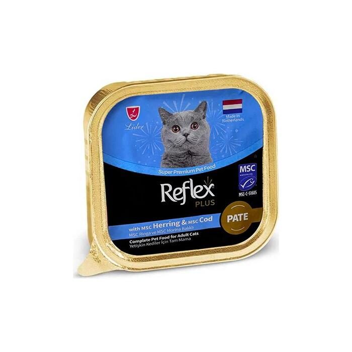 Reflex Plus-Rfk75-Rp Ringa Ve Morina Balikli Cat Pate 85 Kedi Ödül Mamaları-kktc