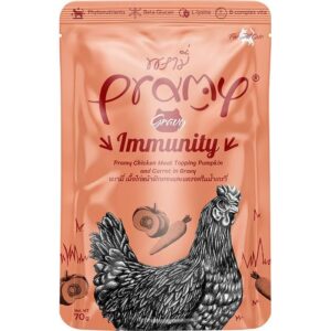Pramy Tavuk Kabak Havuçlu Gravy 70G Kedi Ödül Mamaları