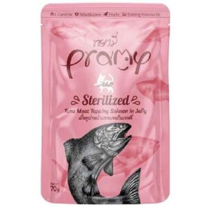 Pramy Sterlised Cat Tuna &Somon 70G Kedi Ödül Mamaları
