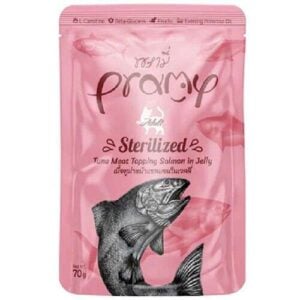 Pramy Sterlised Cat Tuna &Somon 70G Kedi Ödül Mamaları