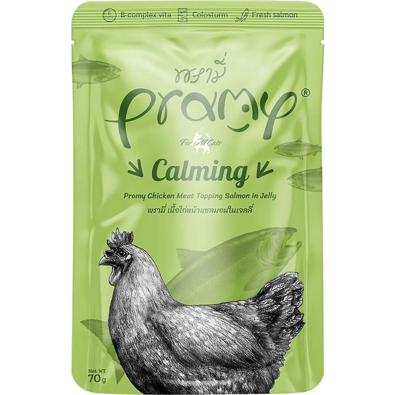 Pramy-Pramy Saki̇nleşti̇ci̇ Tavuk Ve Somonlu 70 G Kedi Ödül Mamaları-kktc