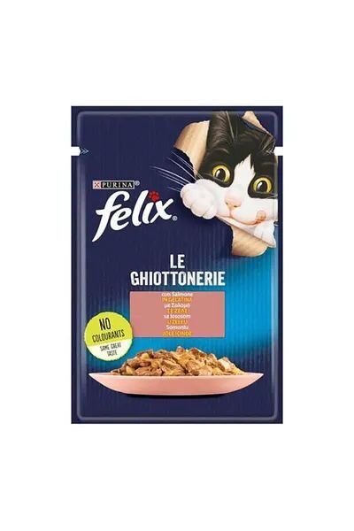 Felix-Felix Agail Gij Salmon Pouch 85Gr Kedi Ödül Mamaları-kktc