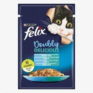 Felix-Felix Agail Gij Sardine&Somon Pouch 85Gr Kedi Ödül Mamaları-kktc