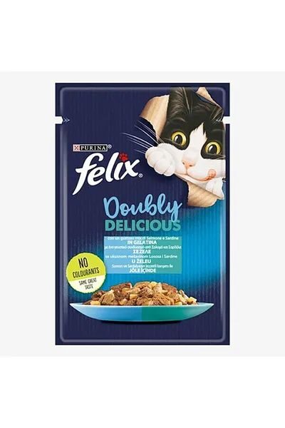 Felix-Felix Agail Gij Sardine&Somon Pouch 85Gr Kedi Ödül Mamaları-kktc