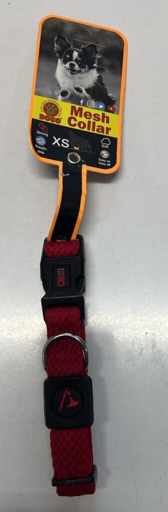 Doco-Doco Yumuşak Doku Boyunluk Kirmizi(Xs) Köpek Oyuncak ve Tasmaları-kktc