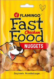 Flamingo  Fast Food Nuggets 100G Köpek Ödül Mamaları