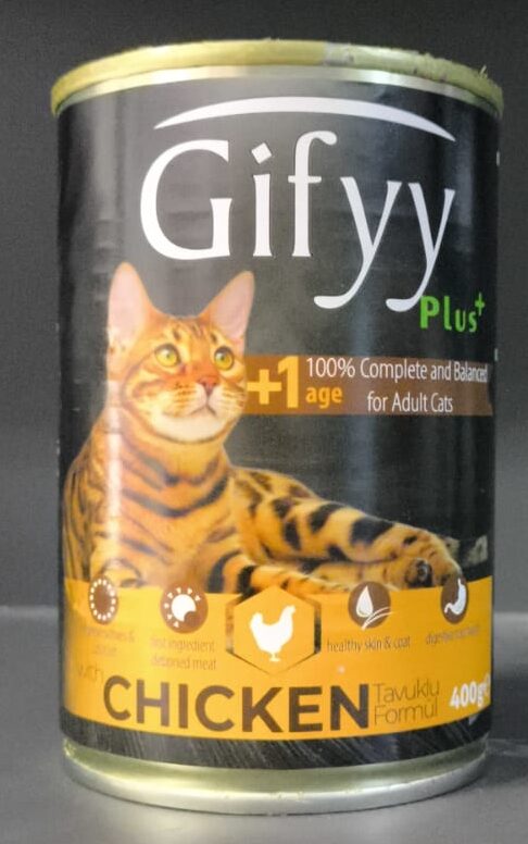 -Gi̇ffy Chi̇cken Adult400G Kedi Yaş Maması-kktc