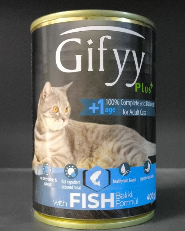 -Gi̇ffy Fi̇sh Adult 400G Kedi Yaş Maması-kktc