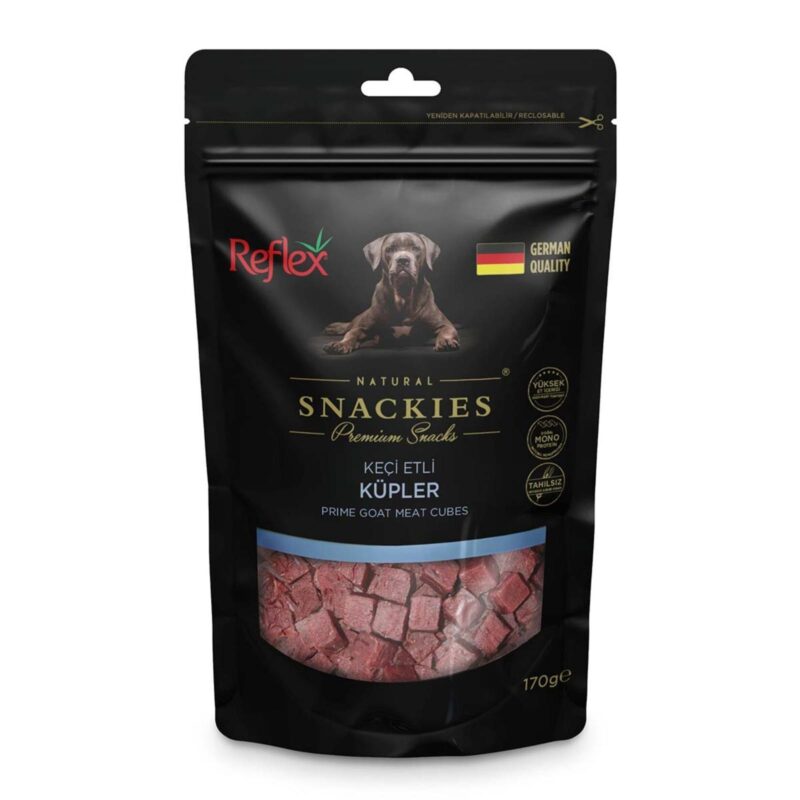Reflex Snackies Keçi̇ Etli̇ Küpler 170G Köpek Ödül Mamaları