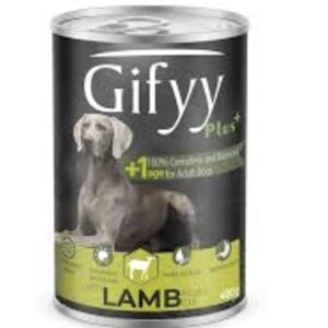 Gi̇ffy Parça Kuzu Etli̇ Köpek Konserve 400Gr Köpek Yaş Maması