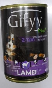 Gi̇ffy Parça Kuzu Etli̇ Yavru Köpek Konserve 400G Köpek Yaş Maması