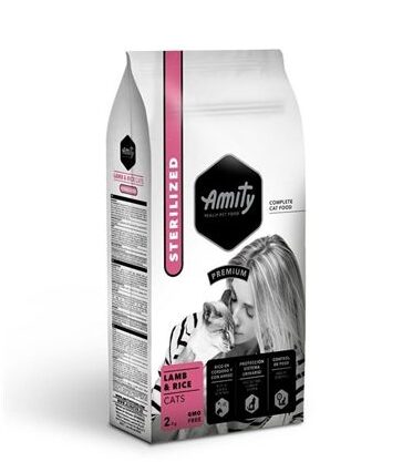 Amity-Amity Sterlized Lamb 2Kg Kedi Kuru Maması-kktc