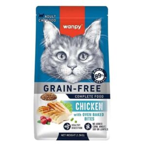 Wanpy-Wanpy Grai̇n Free Adult Cat Chicken 1.5Kg Kedi Kuru Maması-kktc