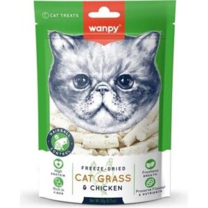 Wanpy Freeze Dried Cat Grass& Chicken 90G Kedi Ödül Mamaları