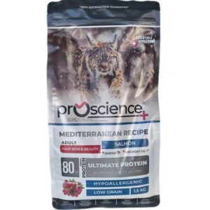 Pro Science Low Grain Adult Cat Salmon 1.5Kg Kedi Kuru Maması
