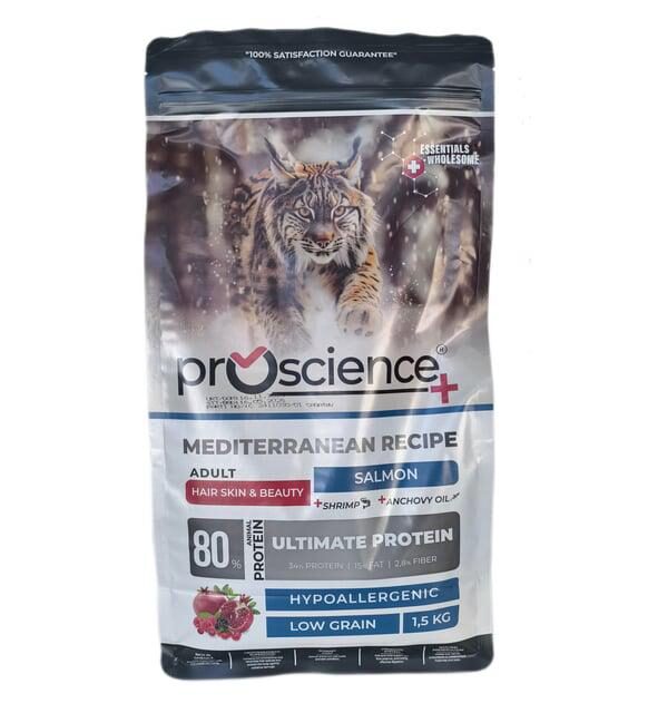 Pro Science-Pro Science Low Grain Adult Cat Salmon 1.5Kg Kedi Kuru Maması-kktc
