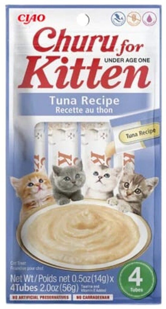 Churu-Churu Kitten Tuna 4Pcs Kedi Ödül Mamaları-kktc