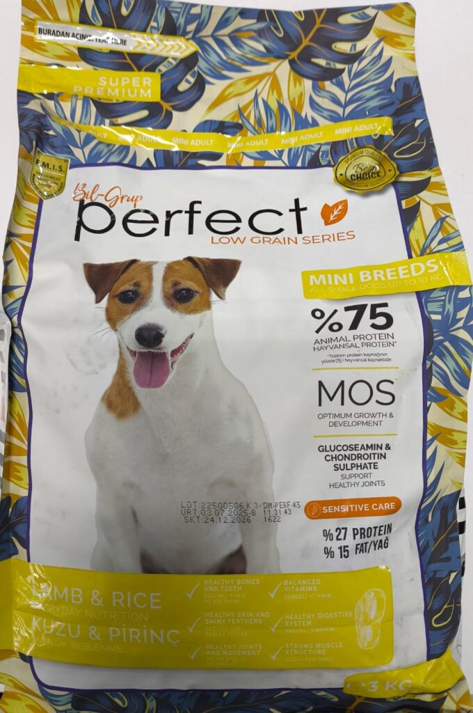 Perfect-Perfect Low Grain Mini Adult Lamb 3Kg Köpek Kuru Maması-kktc