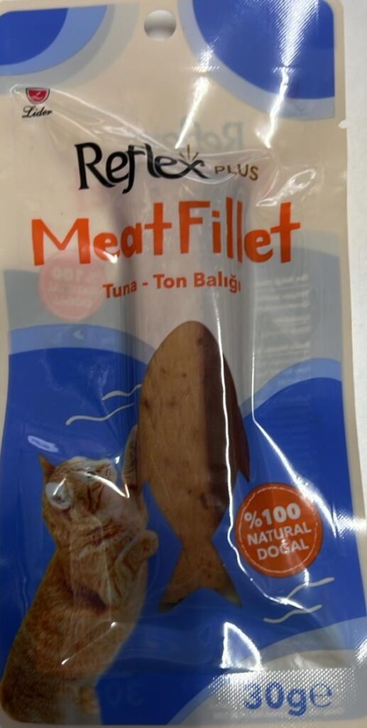 Reflex-Reflex Cat Meat Fillet Ton Baliği Fi̇leto 30Gr Kedi Ödül Mamaları-kktc