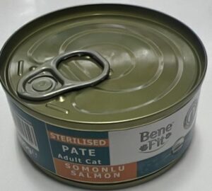 Bene Fit-Bene Fit Pate Sterlised Salmon 100G Kedi Yaş Maması-Kktc