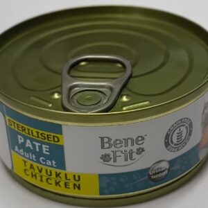 Bene Fit Pate Sterlised Chicken 100G Kedi Yaş Maması