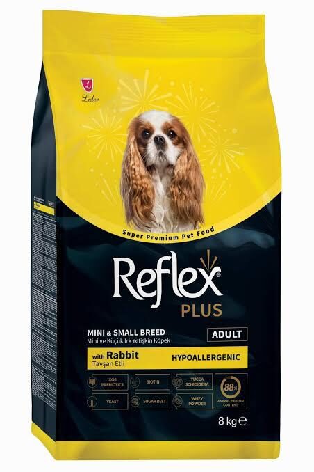 Reflex Plus-Reflex Plus Mini Adult Tavşan Hypoallergenic 8Kg Köpek Kuru Maması-kktc