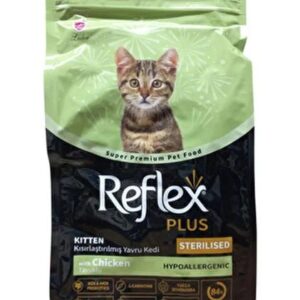 Reflex Plus Kitten Sterlised Chicken 1.5Kg Kedi Kuru Maması
