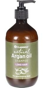 Flamingo-Flamingo Argan Oil Long Hair Shampoo 500Ml Köpek Bakım Ürünleri-kktc