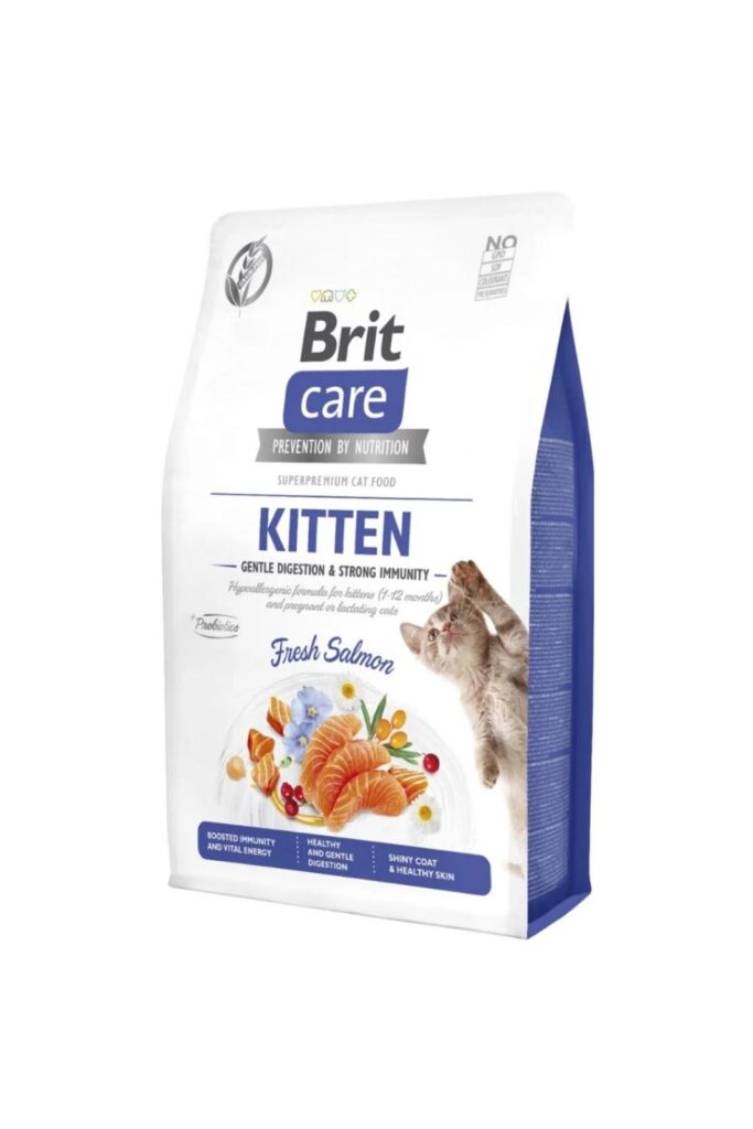 Brit Care-Brit Care Kitten Gentle Digestion&Strong Immunity Salmon 2Kg Kedi Kuru Maması-kktc