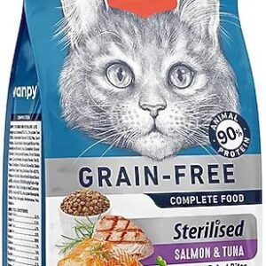 Wanpy Grain Free Sterli̇sed Salmon-Tuna 1.5Kg Kedi Kuru Maması
