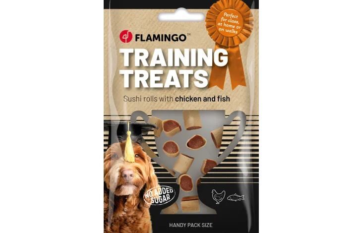 -Trai̇ni̇ng Snack Sushi̇ Rolls Wi̇th Chi̇cken Fi̇sh 60G Köpek Ödül Mamaları-kktc