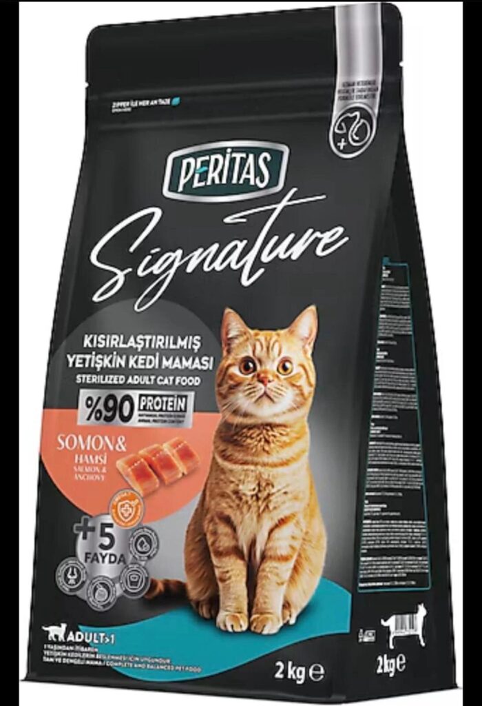 Peritas-Peritas Si̇gnature Sterlised Salmon 2Kg Kedi Kuru Maması-kktc