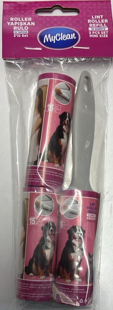Myclean-Myclean Tüy Toplama Rulosu Mi̇ni̇ 15Yaprak Hijyen Ürünleri-kktc