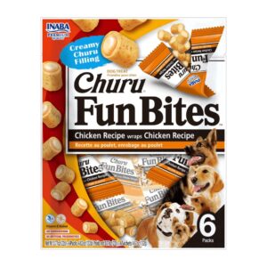 Churu-Churu Dog Fun Bi̇tes Dog Chicken 6Packs Köpek Ödül Mamaları-Kktc