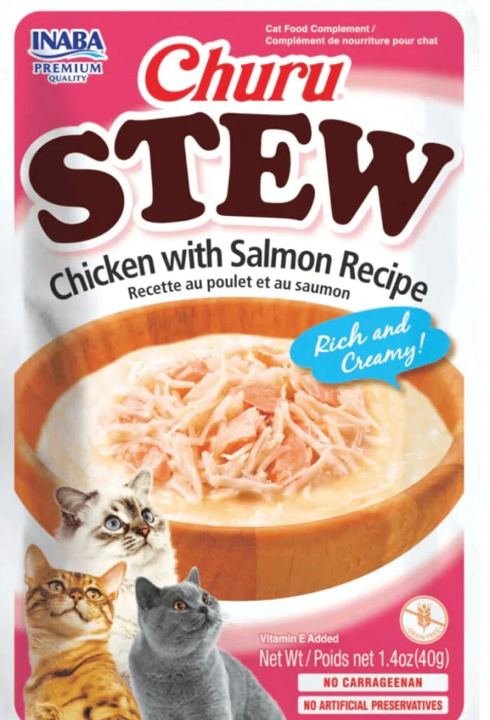 Churu-Churu Stew Chicken Salmon Cat Kedi Ödül Mamaları-kktc