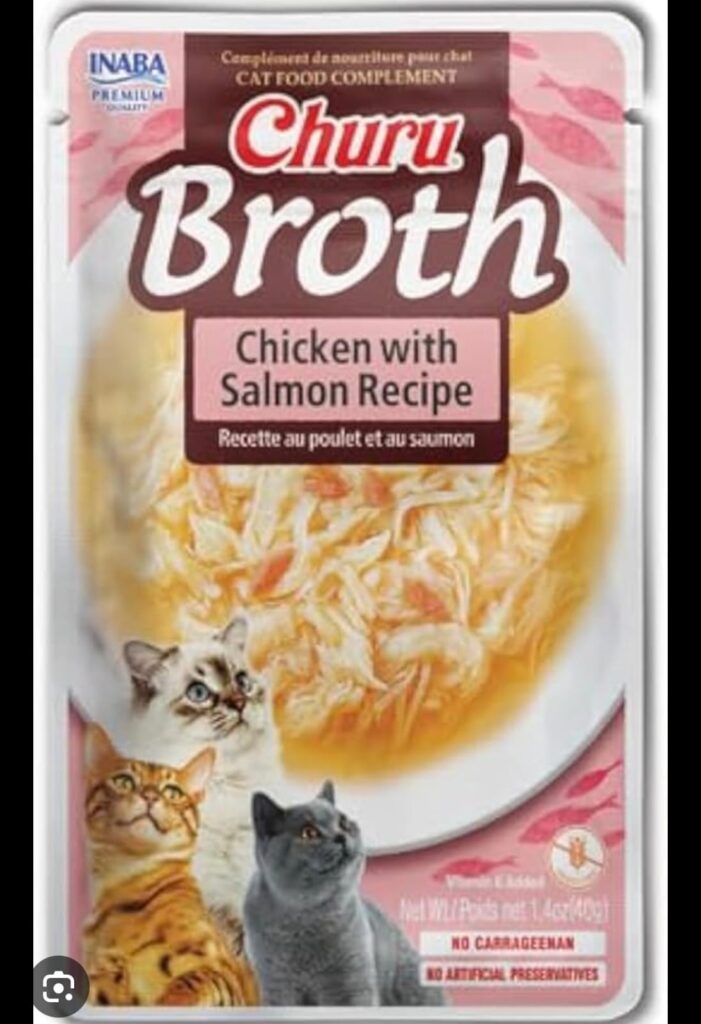 Churu-Churu Broth Chicken Salmon Cat Kedi Ödül Mamaları-kktc