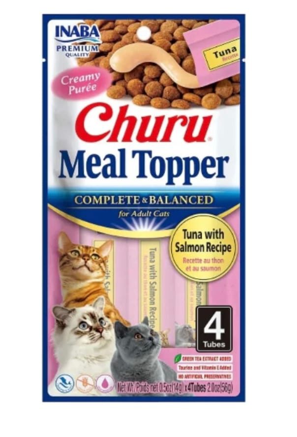 Churu-Churu Meal Topper Tuna-Salmon Köpek Ödül Mamaları-kktc