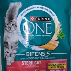 Purina One-Purina One Sterlised Salmon 800Gr Kedi Kuru Maması-kktc
