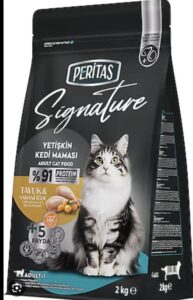 Peri̇tas Yeti̇şki̇n Kedi̇ Mamasi Tavuk&Yabani̇ İğde 2Kg Kedi Kuru Maması