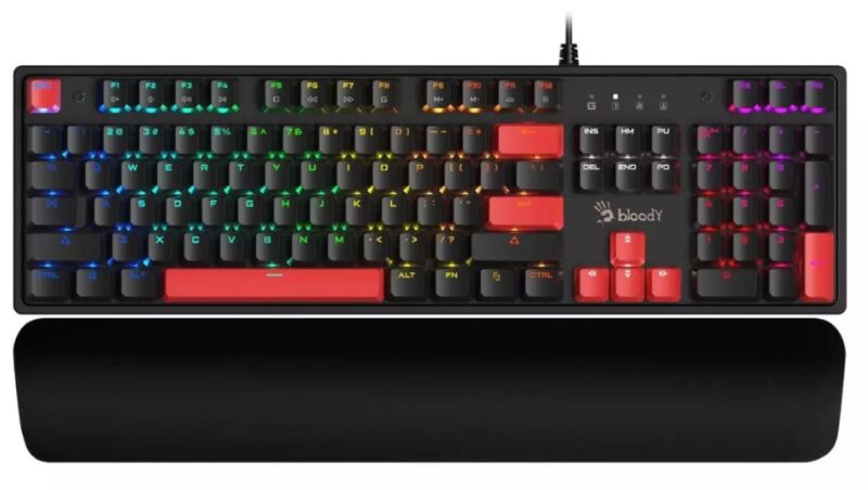Bloody S515r Bilek Destekli Rgb Q Oyuncu Klavyesi