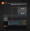 Lecoo Kg1101 Kablolu Rgb Oyuncu Klavyesi Siyah - Görsel 3