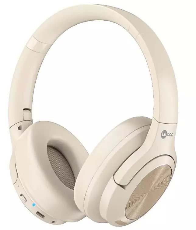 Lecoo Es208 Mikrofonlu Bluetooth Kulaklık Krem Rengi