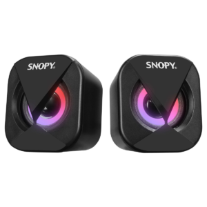 Snopy Sn-83U 2.0 Mini Led Işıklı 2Wx2Ch Siyah Usb Gaming Hoparlör KKTC