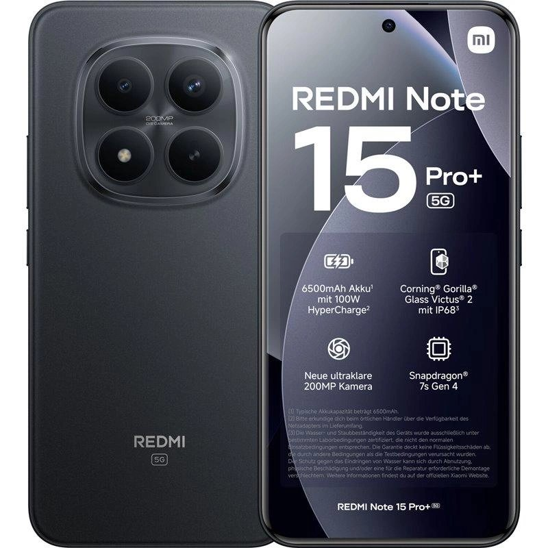 Telefon Xiaomi Redmi Note 15 Pro Plus Black 8Gb Ram 256Gb KKTC
