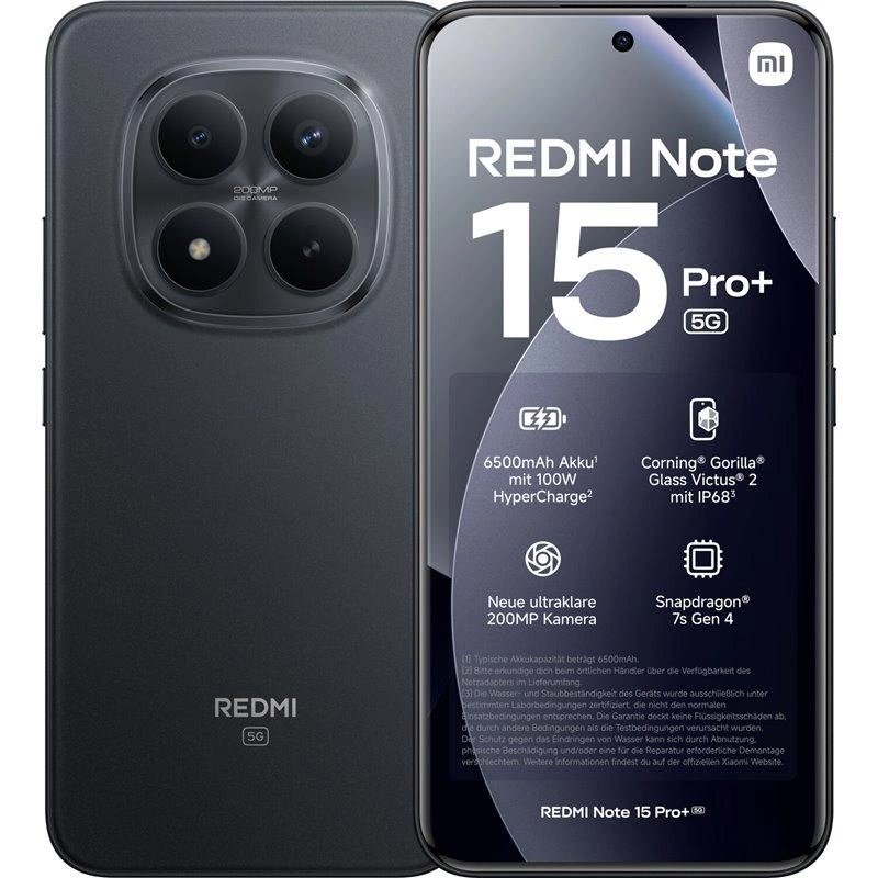 Telefon Xiaomi Redmi Note 15 Pro Plus Black 8Gb Ram 256Gb