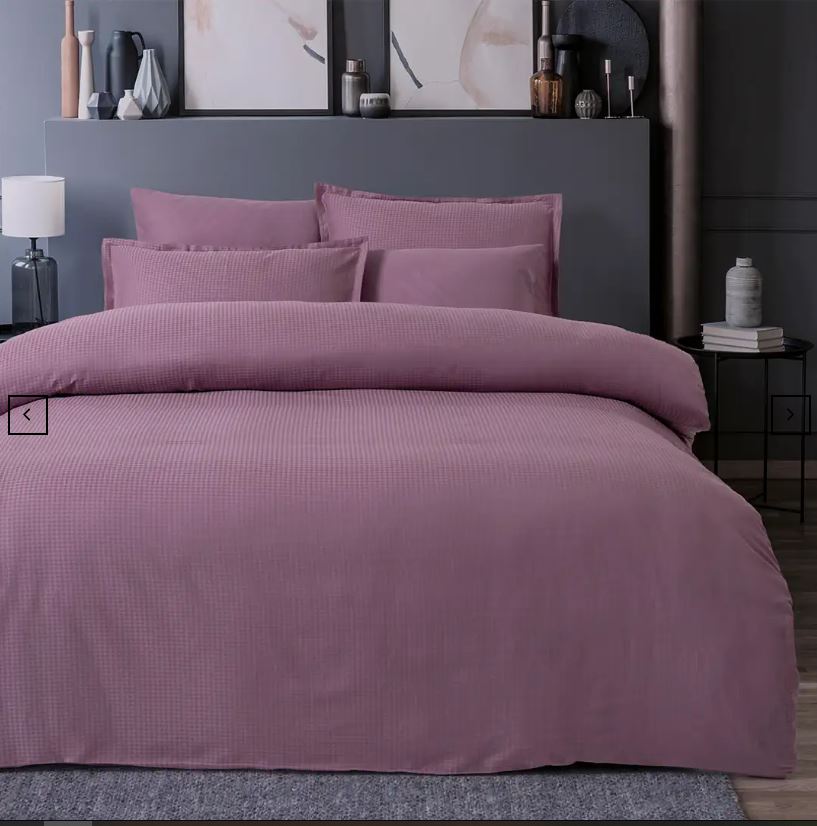 Alt1015 Dıamond Lila Jakarlı Saten Çift Kişilik Nevresim Takımı 6 Parça