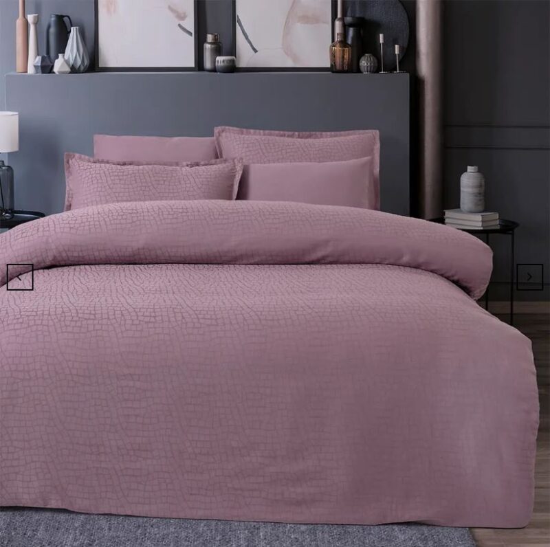 200x220 Saten Nevresim Takımı Adelya Lila