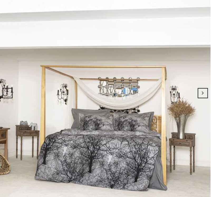 200x220 Ranforce Nevresim Takımı Pandora Kora Grıs