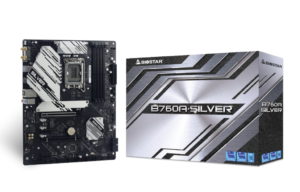 Biostar B760A Silver Intel LGA1700 DDR5 2.5 GbE LAN USB 3.2 Gen2 Type C ATX Anakart