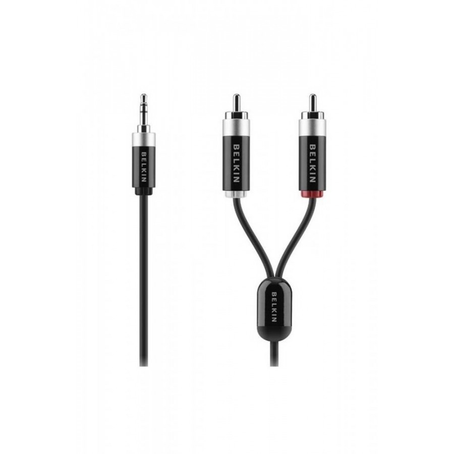 Belkin-Blk-Av10066Qp1M-1M-Rca-Ses-Kablosu-1202403251224250 Belkin Blk-Av10066Qp1M 1M Rca Ses Kablosu - Görsel 1